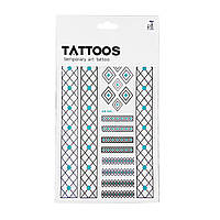 Тату наклейка для тела Metal Tattoo Stickers AB-048