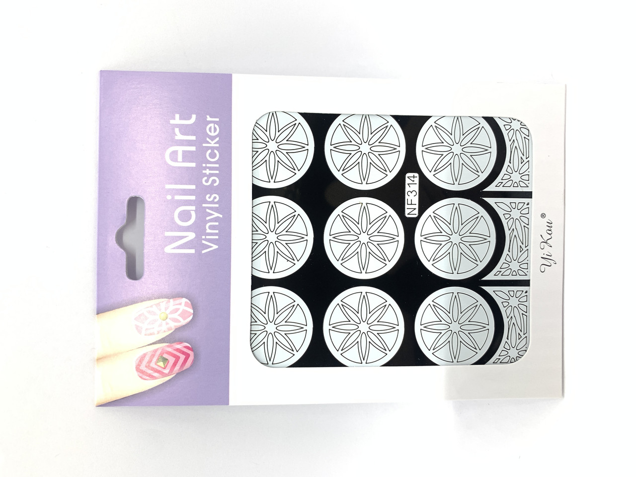 Трафарет для дизайну нігтів Global Fashion NF314, фото 1