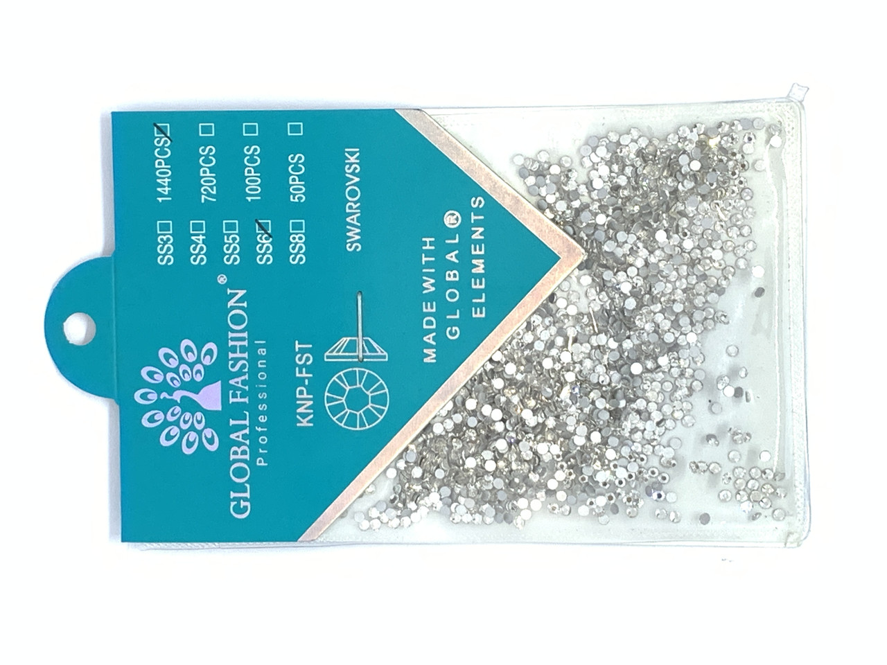 Камені Global Fashion кристал прозорі Svarovski 1440 шт SS6, фото 1