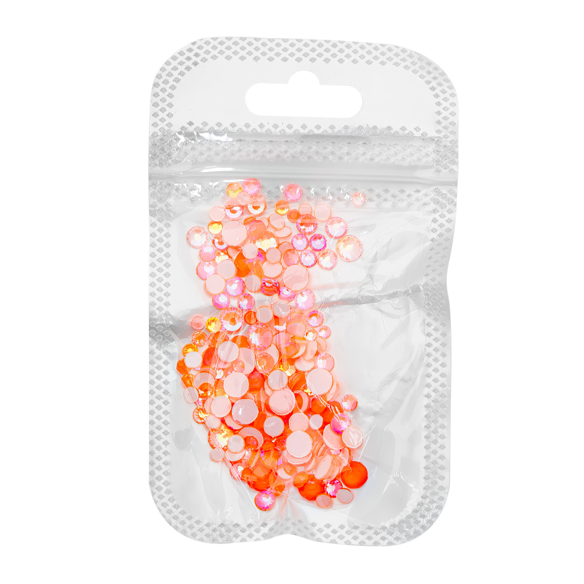 Кристал Global Fashion розмір мікс, жовтогарячий неон, фото 1