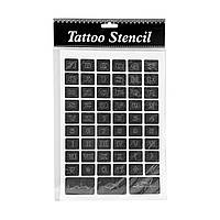 Трафарет для тату для тела Tattoo Stencil 03