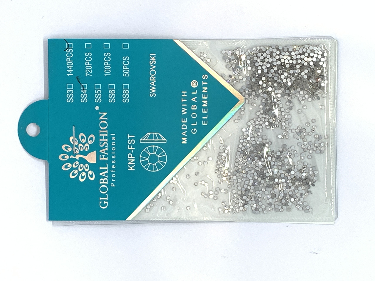 Камені Global Fashion прозорий Svarovski 1440 шт SS4, фото 1