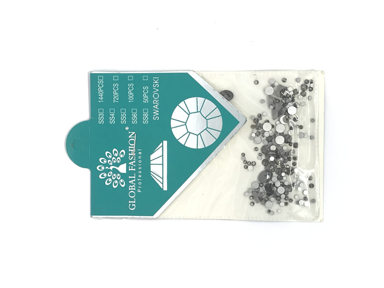 Декор для нігтів Global Fashion, gray figures, фото 1