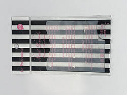 Пластиковий трафарет для нігтів Global Fashion (ромб) 0.04 мм