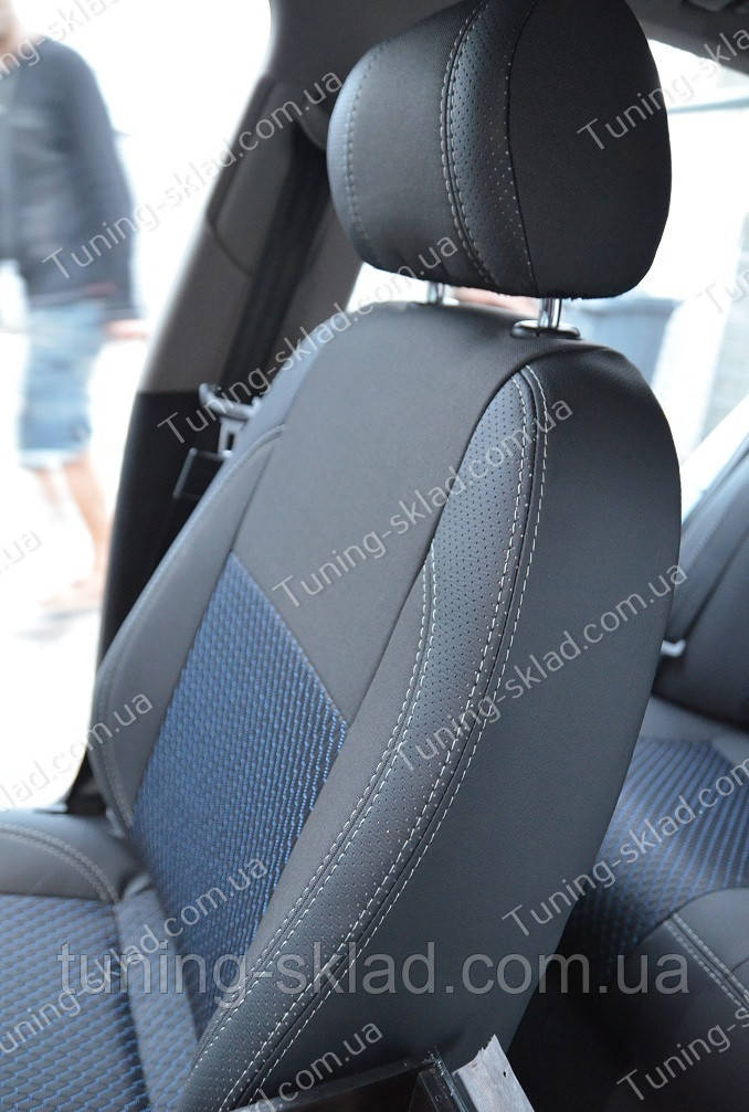Чохли на сидіння Аудіо А4 Б6 (чохли з екошкіри Audi A4 B6 стиль Premium), фото 1
