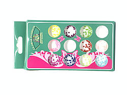 Декор для нігтів Global Fashion, перли маленькі, різні кольори