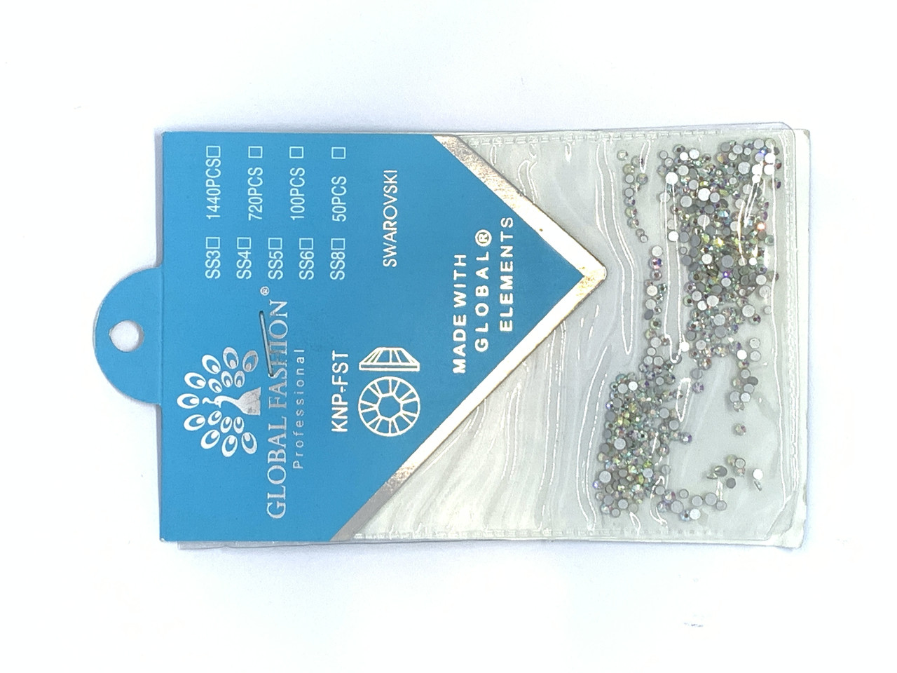 Камені Swarovski опал, розмір мікс, Global Fashion, фото 1