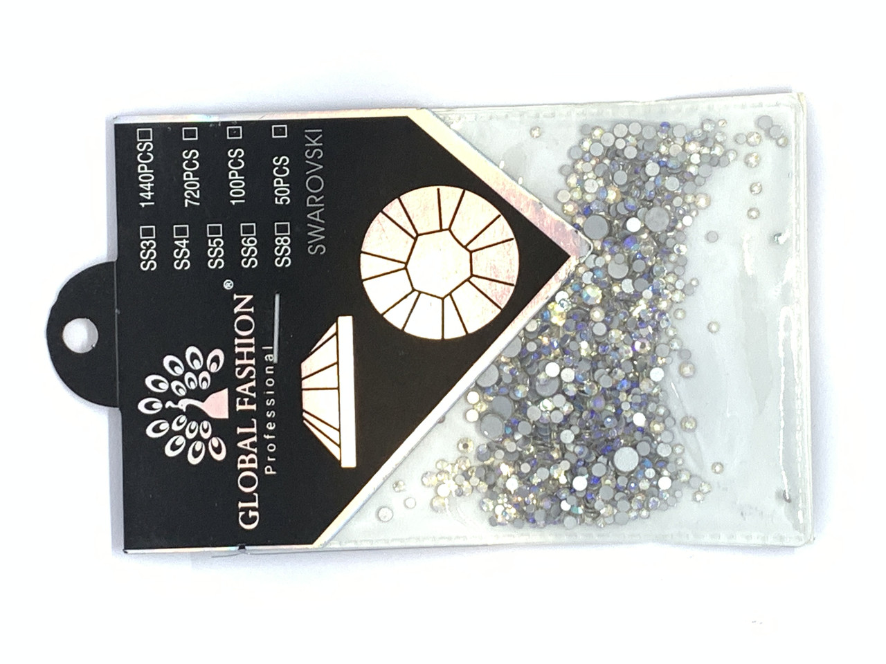 Камені Swarovski хамелеон опал, розмір мікс, Global Fashion, фото 1