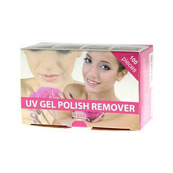 Серветки для зняття шелаку і гель-лаку Global Fashion, Rose