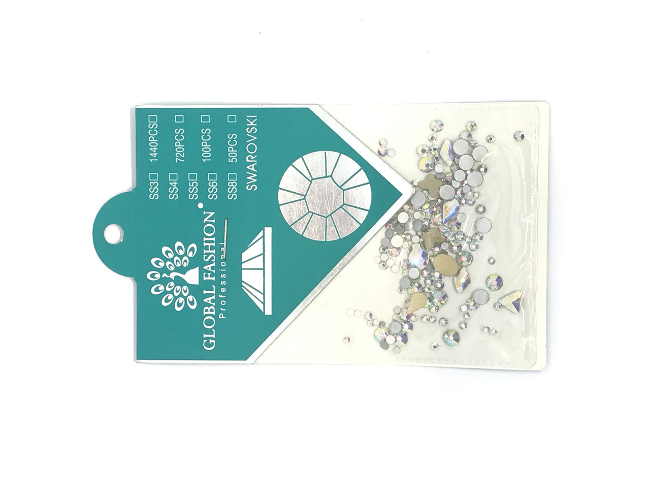 Камни Сваровски Global Fashion, rainbow figures, фото 1