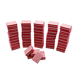 Набір бафів для шліфування нігтів 50 шт., червоні