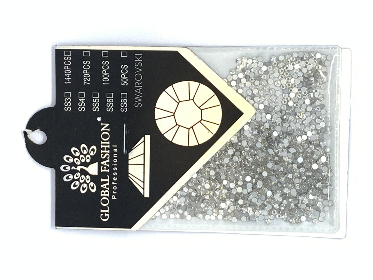 Камені Global Fashion кристал прозорі Svarovski 1440 шт SS8, фото 1
