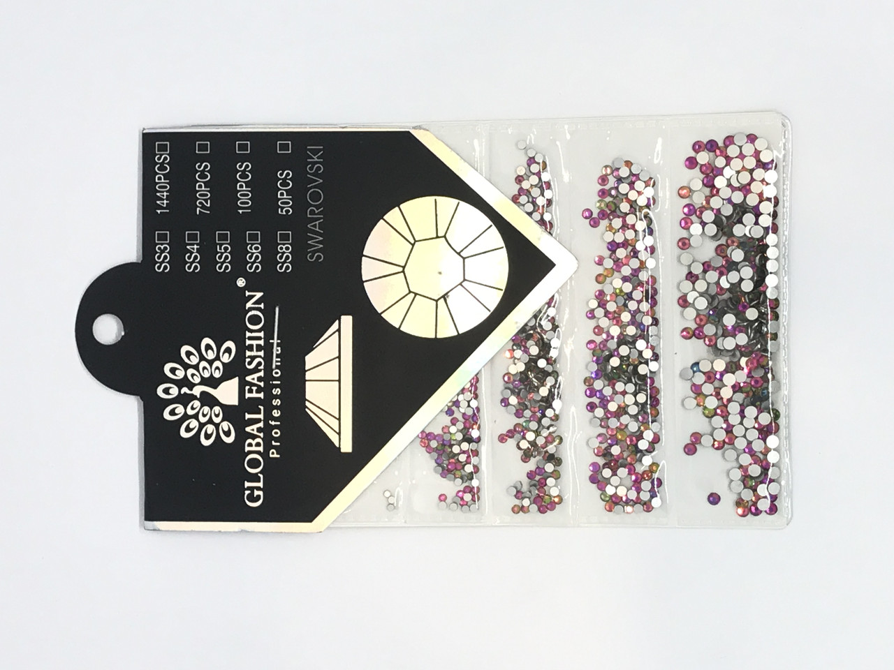 Камені Swarovski Global Fashion, pearl rainbow, Мікс розмір, фото 1