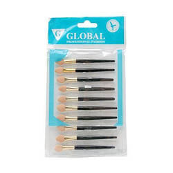 Набір аплікаторів для тіней Global 10 шт, 1157