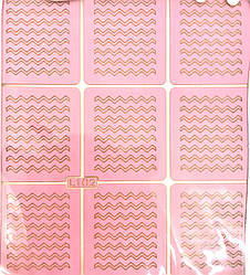 Трафарет для нігтів Global Fashion L102