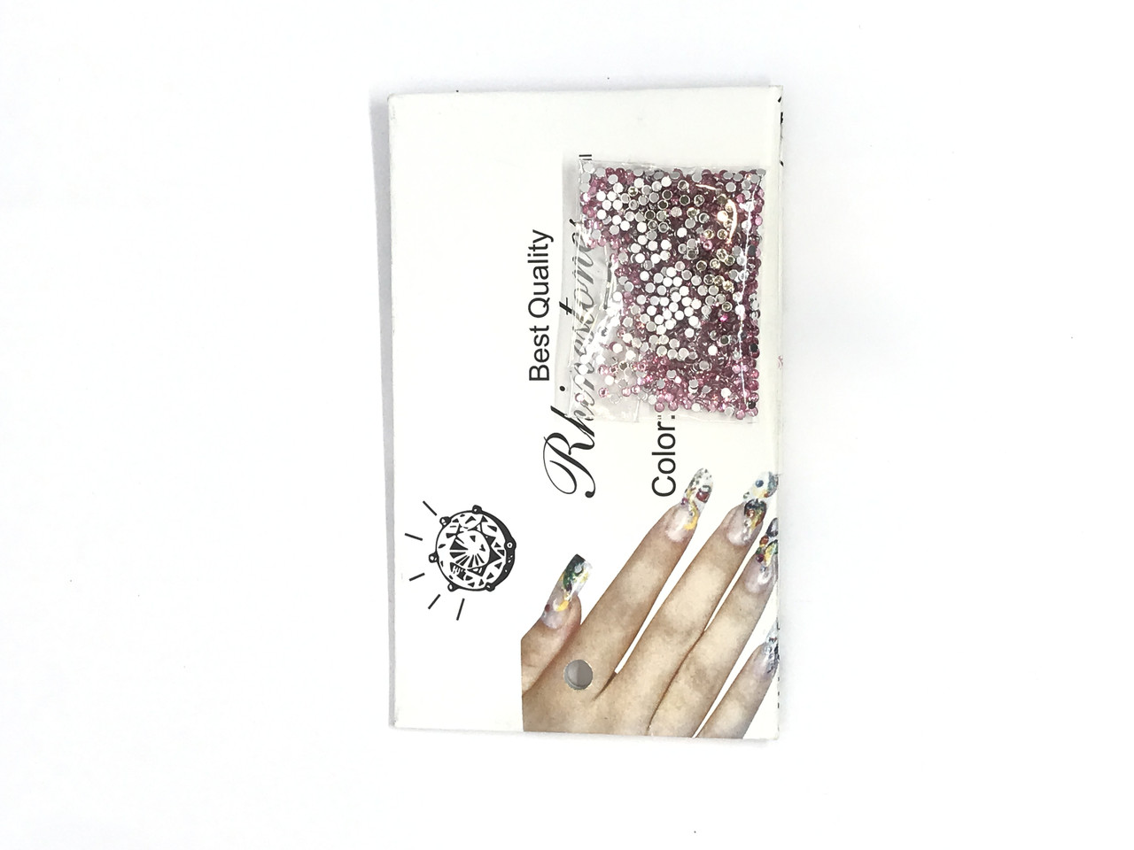 Стрази для нігтів Global Fashion Rhinestones rose, фото 1