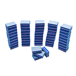 Набір бафів для шліфування нігтів 50 шт., сині