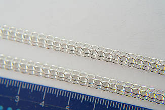 Срібний ланцюг плетення Кардинал, фото 2