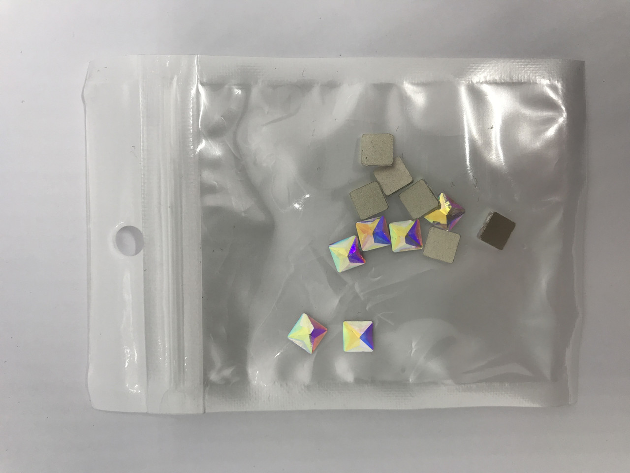 Камені Global Fashion Swarovski хамелеон square 12 шт., фото 1