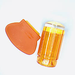 Друк для стемпінгу Global Fashion, жовтогарячий