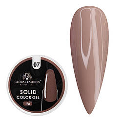 Гель-фарба Global Fashion підвищеної щільності Solid color gel 07, 5 г