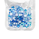 Кристал Global Fashion розмір мікс, сині неон, фото 2