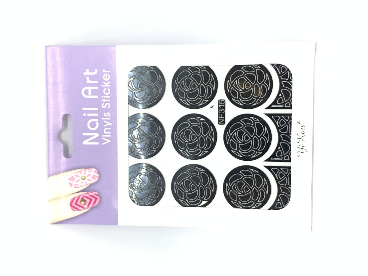 Трафарет для дизайну нігтів Global Fashion NF315, фото 1
