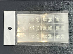 Пластиковий трафарет для нігтів Global Fashion NL002