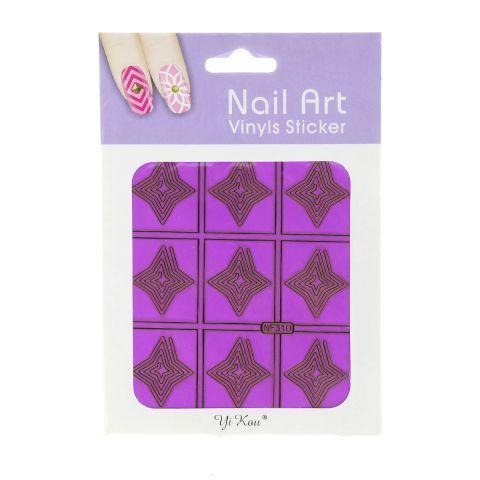 Трафарет для нігтів Global Fashion NF310, фото 1