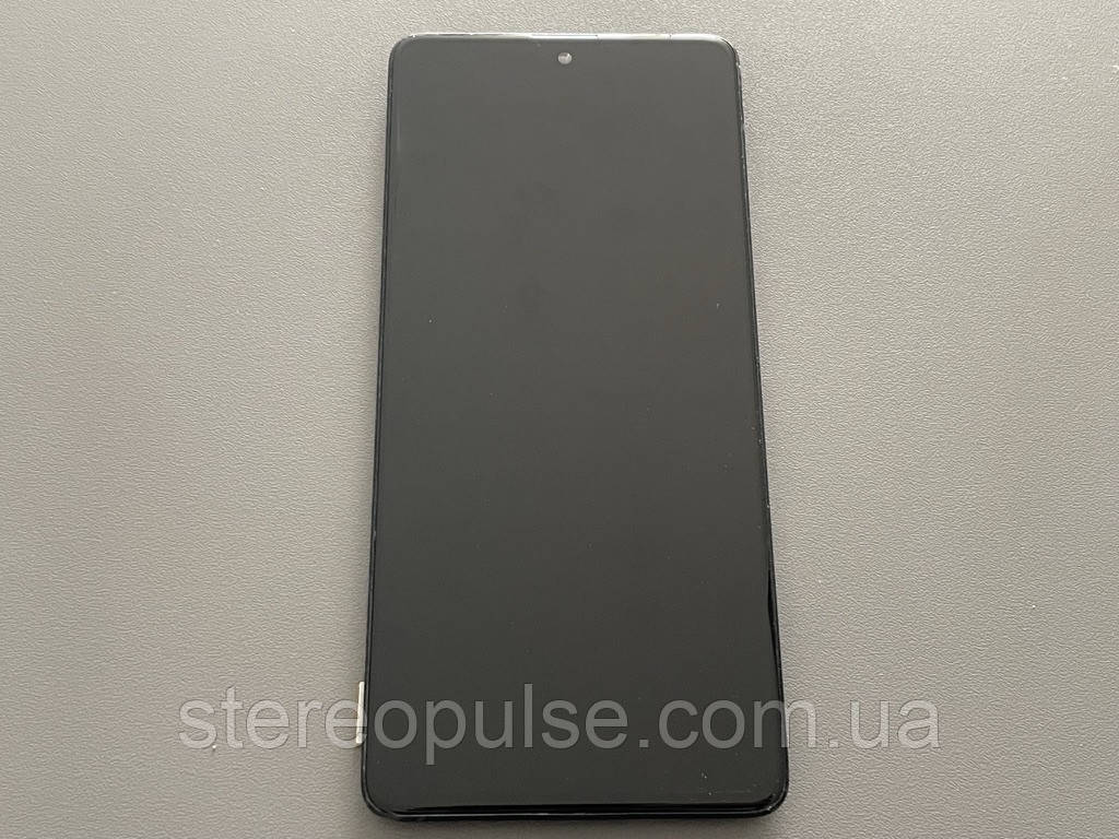 Б/у сенсорний дисплейний модуль Samsung Galaxy A71 (SM-A715) з рамкою Original