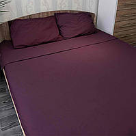 Комплект постільної білизни полуторний 150х215 Поплін GM Textile 120 г/м2 Бавовна (Фіолетовий) 2 х 40х60