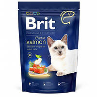 Сухой корм для взрослых кошек Brit Premium by Nature Cat Adult Salmon с лососем 300 г