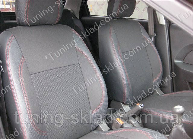 Чохли на сидіння Чері А13 (чохли з екошкіри Chery A13 стиль Premium) , фото 1