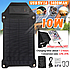 Портативна сонячна батарея USB Solar Charger 5 V 1 А 10 W панель ККД 23% + акумулятор PowerBank 1400mAh, фото 4