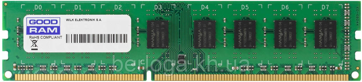 Оперативна пам'ять GOODRAM DDR3 1x2Gb