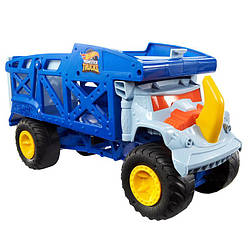 Hot Wheels Машинка Хот вілс Монстро-транспортер Носоріг Monster trucks Rhino Rig Vehicle Mattel HFB13