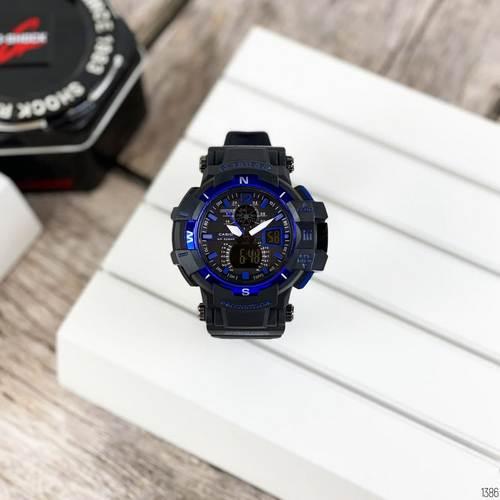 Часы наручные Casio G-Shock GW-A1100 Black-Blue - фото 1 - id-p1634766297