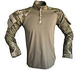 Тактична військова форма (тактична сорочка Убакс UBACS + Військові штани + ремінь) комуфляж олівія, фото 5