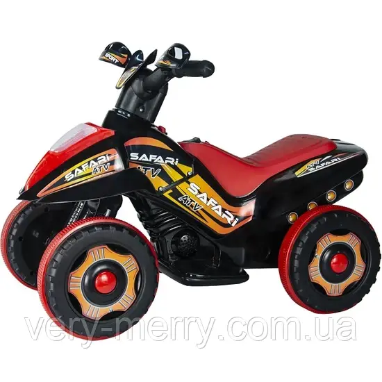 Детский электромобиль-квадроцикл ATV SAFARI (черно-красный цвет) - фото 3 - id-p1634778639