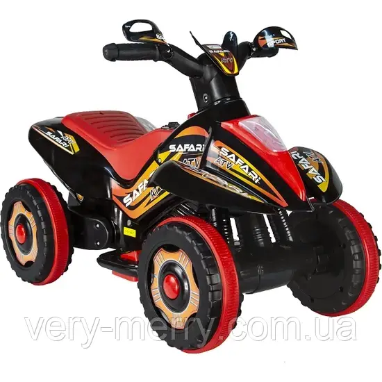 Детский электромобиль-квадроцикл ATV SAFARI (черно-красный цвет) - фото 2 - id-p1634778639