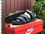 Чоловічі сандалії Adidas Adilette Sandals літаючі стильні сірі з чорним, фото 8