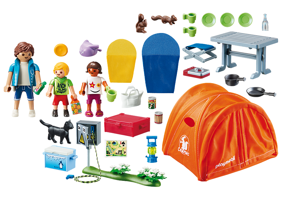 Playmobil family store camping trip