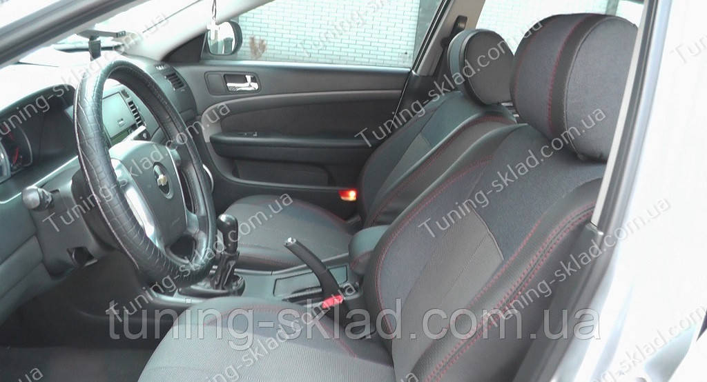 Чохли на сидіння Шевроле Епіка (чохли з екошкіри Chevrolet Epica стиль Premium), фото 1