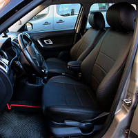 Чехлы на сиденья из экокожи Honda HR-V II (RU) 2015-2022 EMC-Elegant Черный
