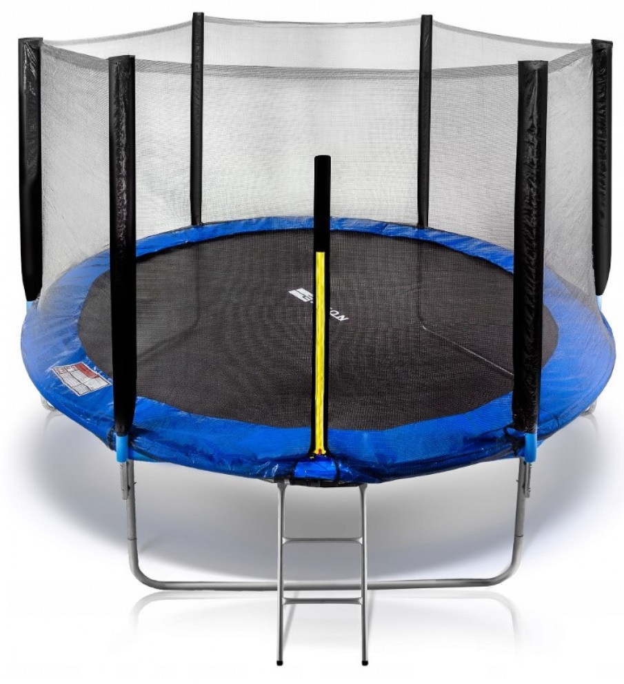 Батут ELITON 252 см з ґраткою синій (210010)