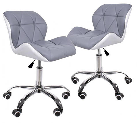 Кресло Bonro B-531 сіре + біле (2 шт) (47000083), фото 1