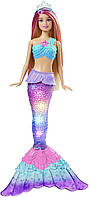 Лялька-русалка Барбі Дрімтопія Сяючий хвіст Barbie Dreamtopia Twinkle Lights Mermaid Doll HDJ36