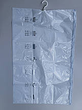 Розмір 70*110 см. Вакуумний пакет з клапаном і гачком для упаковки і зберігання одягу, з малюнком., фото 3