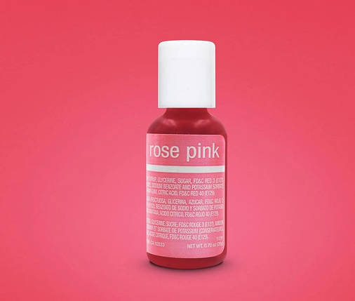 Гелевий барвник Chefmaster Роза ( Rose Pink ) 20 грам, фото 1