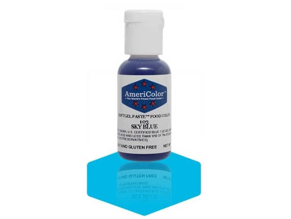 Барвник гелевий Americolor Небесно-Блакитний (Sky blue), фото 1